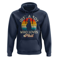 Funny Just A Boy Who Loves Phil Groundhog Hoodie Punxsy Woodchuck Day Lover - Wonder Print Shop