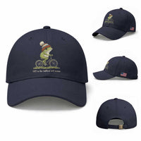 Off To Be Radical Left Scum Baseball Cap Funny Frog Resistance