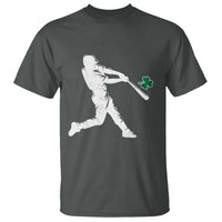 St Patricks Day Baseball Batter Silhouette Shamrock T Shirt