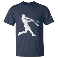 St Patricks Day Baseball Batter Silhouette Shamrock T Shirt