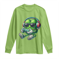 Funny Video Game Shamrock St Patricks Day Gamer Long Sleeve Shirt