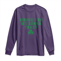 Funny Whose Car We Gonna Take Meme Shamrock Long Sleeve Shirt