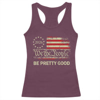 Be Pretti Good Racerback Tank Top Human Rights Protest Vintage Betsy Ross Flag