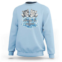 Chinga La Migra Sweatshirt Cute Cat Melting Ice Pro Immigrant