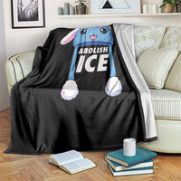 Abolish Ice Throw Blanket Blue Bunny Hat Pro Immigrant Resist Minnesota