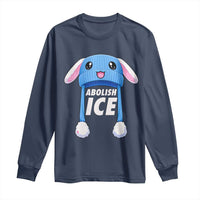 Abolish Ice Long Sleeve Shirt Blue Bunny Hat Pro Immigrant Resist Minnesota