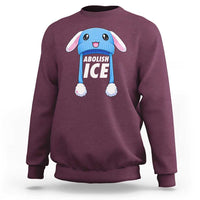 Abolish Ice Sweatshirt Blue Bunny Hat Pro Immigrant Resist Minnesota