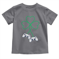 Video Game Lover St Patricks Day with Shamrock Controllers Toddler T Shirt