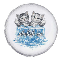 Abolish Ice Spare Tire Cover Cute Cat Melting Ice Pro Immigrant