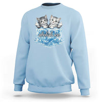Abolish Ice Sweatshirt Cute Cat Melting Ice Pro Immigrant