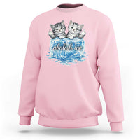 Abolish Ice Sweatshirt Cute Cat Melting Ice Pro Immigrant