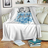 Fck Ice Throw Blanket Cute Cat Melting Ice Pro Immigrant