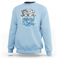 Fck Ice Sweatshirt Cute Cat Melting Ice Pro Immigrant
