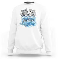 Fck Ice Sweatshirt Cute Cat Melting Ice Pro Immigrant