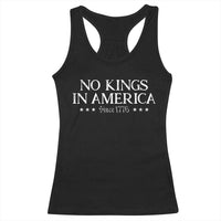 No Kings In America Since 1776 Racerback Tank Top Vintage Star