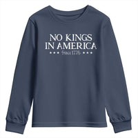 No Kings In America Since 1776 Youth Sweatshirt Vintage Star