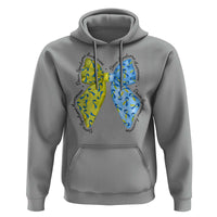Down Syndrome Awareness Coquette Bow Ribbon Hoodie