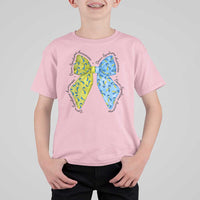 Down Syndrome Awareness Coquette Bow Ribbon T Shirt For Kid