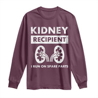 Kidney Recipient Run On Spare Parts Long Sleeve Shirt Matching Recovery