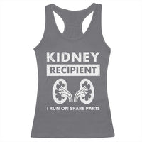 Kidney Recipient Run On Spare Parts Racerback Tank Top Matching Recovery