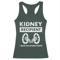 Kidney Recipient Run On Spare Parts Racerback Tank Top Matching Recovery