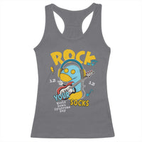 Funny Rock Your Socks Racerback Tank Top World Down Syndrome Day WDSD