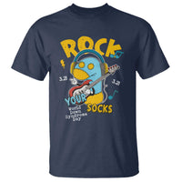 Funny Rock Your Socks T Shirt World Down Syndrome Day WDSD
