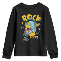 Funny Rock Your Socks Youth Sweatshirt World Down Syndrome Day WDSD