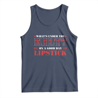Funny Scottish Pride Tank Top What's Under The Kilt On A Good Day Lipstick Tartan