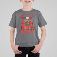 Funny Real Men Wear Kilts T Shirt For Kid Scottish Pride