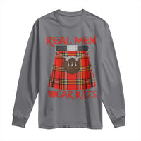 Funny Real Men Wear Kilts Long Sleeve Shirt Scottish Pride