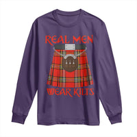 Funny Real Men Wear Kilts Long Sleeve Shirt Scottish Pride