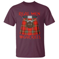 Funny Real Men Wear Kilts T Shirt Scottish Pride