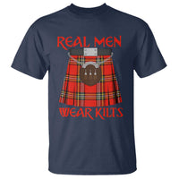 Funny Real Men Wear Kilts T Shirt Scottish Pride