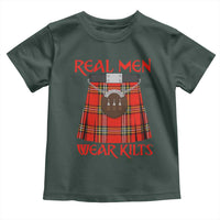 Funny Real Men Wear Kilts Toddler T Shirt Scottish Pride