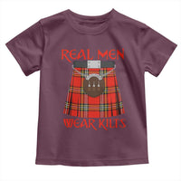 Funny Real Men Wear Kilts Toddler T Shirt Scottish Pride