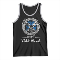 Funny Scottish Viking Tank Top Until Valhalla Vintage Scottish Flag Skull