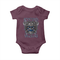 Scottish Viking Axes Celtic Knot Baby Onesie Scottish Flag