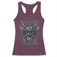 Scottish Viking Axes Celtic Knot Racerback Tank Top Scottish Flag