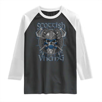 Scottish Viking Axes Celtic Knot Raglan Shirt Scottish Flag