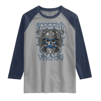 Scottish Viking Axes Celtic Knot Raglan Shirt Scottish Flag
