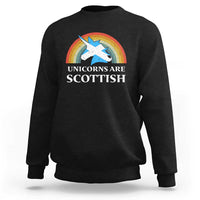 Funny Scotland Pride Unicorn Sweatshirt Unicorns Are Scottish Rainbow