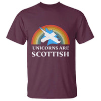 Funny Scotland Pride Unicorn T Shirt Unicorns Are Scottish Rainbow