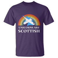 Funny Scotland Pride Unicorn T Shirt Unicorns Are Scottish Rainbow