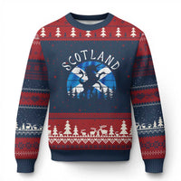 Funny Scotland Unicorn Scottish Flag Saltire Ugly Christmas Sweater - Wonder Print Shop