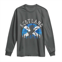 Funny Scotland Unicorn Scottish Flag Saltire Long Sleeve Shirt