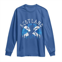Funny Scotland Unicorn Scottish Flag Saltire Long Sleeve Shirt