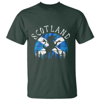 Funny Scotland Unicorn Scottish Flag Saltire T Shirt