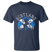 Funny Scotland Unicorn Scottish Flag Saltire T Shirt