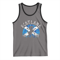 Funny Scotland Unicorn Scottish Flag Saltire Tank Top